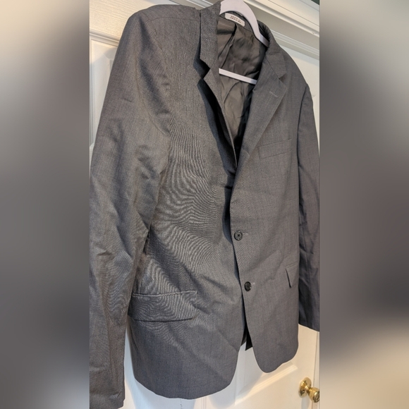 Hickey Freeman Men's Gray Pinstripe Suit Coat Size 44R 100% Wool - Picture 9 of 16